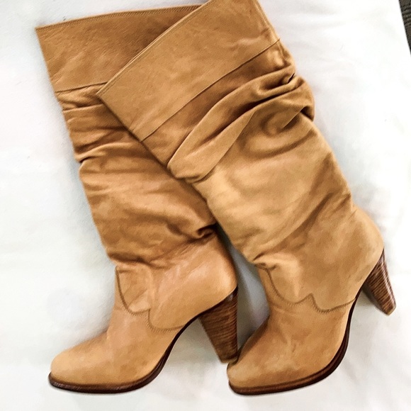 Quality genuine leather slouch knee-high Boots w turnover top▪️SIZE 41 - Picture 14 of 14